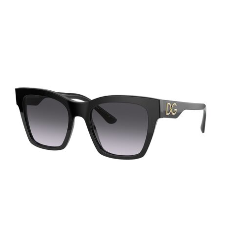 Dolce & Gabbana DG4384F 501/8G-53 Black / Light Grey Gradient Black Lenses