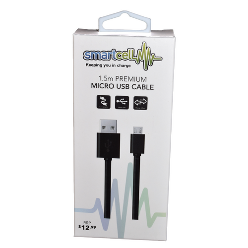 Smartcell 1.5m Premium Micro USB Cable 