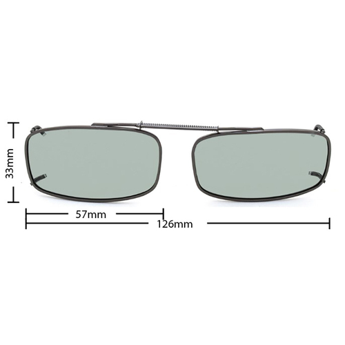 Stalkers Clip On Size 4 Dark Gunmetal Frame / G32 Photochromic Polarised Lenses