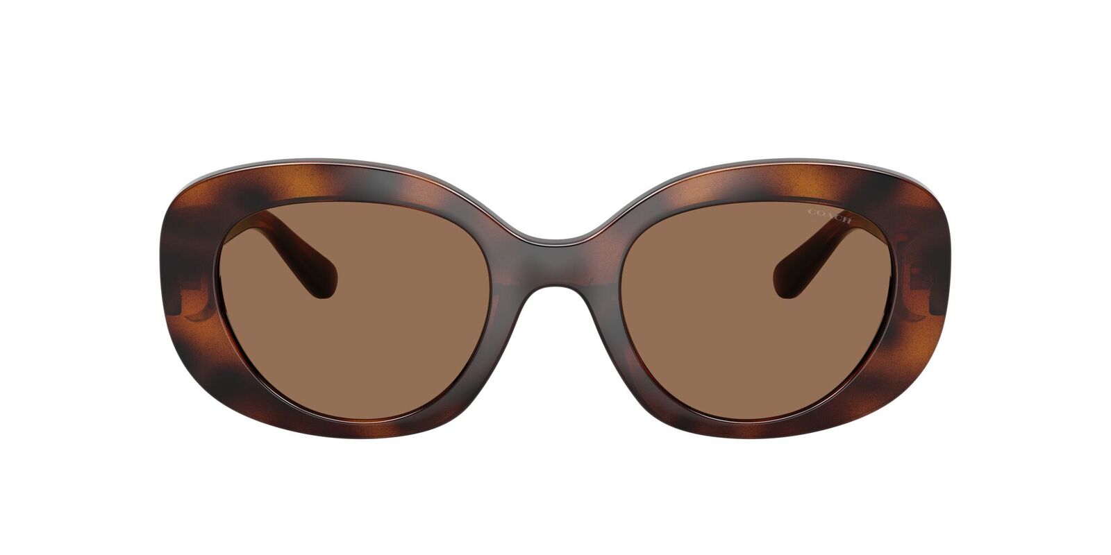 Coach CFU08 HC8463U 512073-51 Dark Tortoise / Brown Solid Lenses