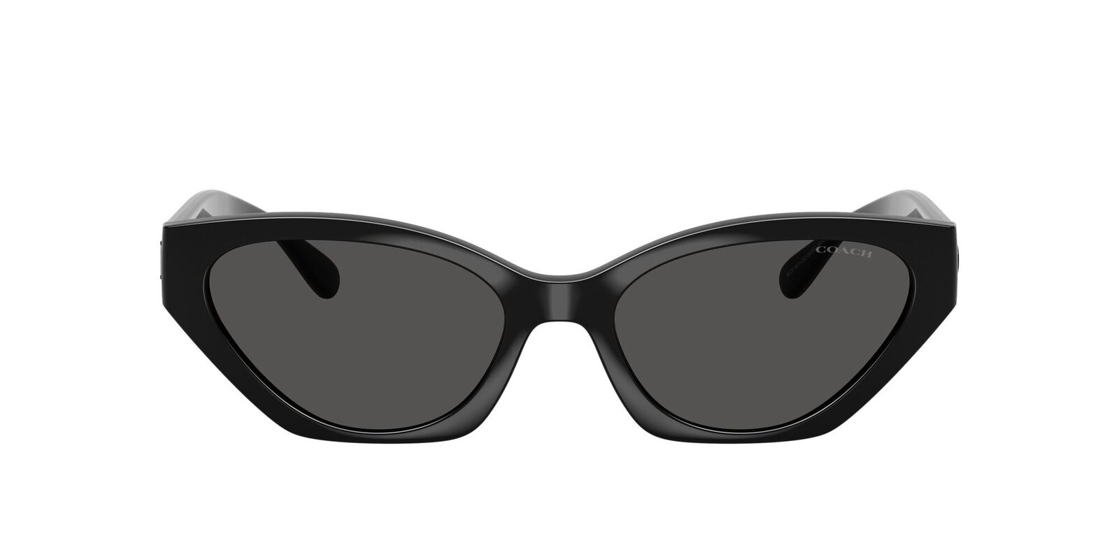 Coach CFT83 HC8459U 500287-55 Black / Grey Solid Lenses