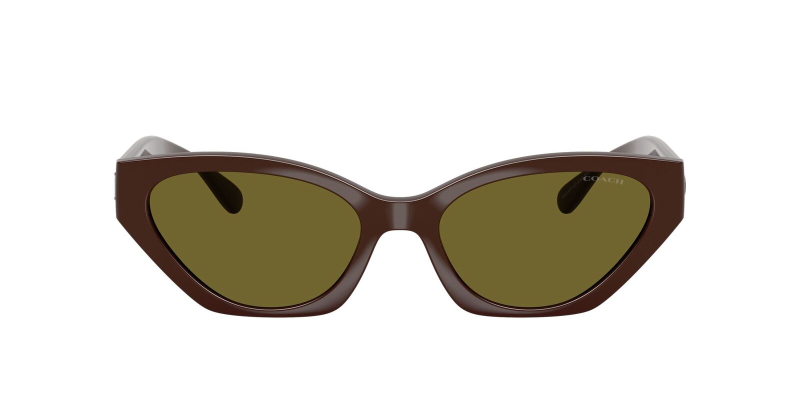 Coach CFT83 HC8459U 5957/2-55 Pecan / Olive Green Solid Lenses