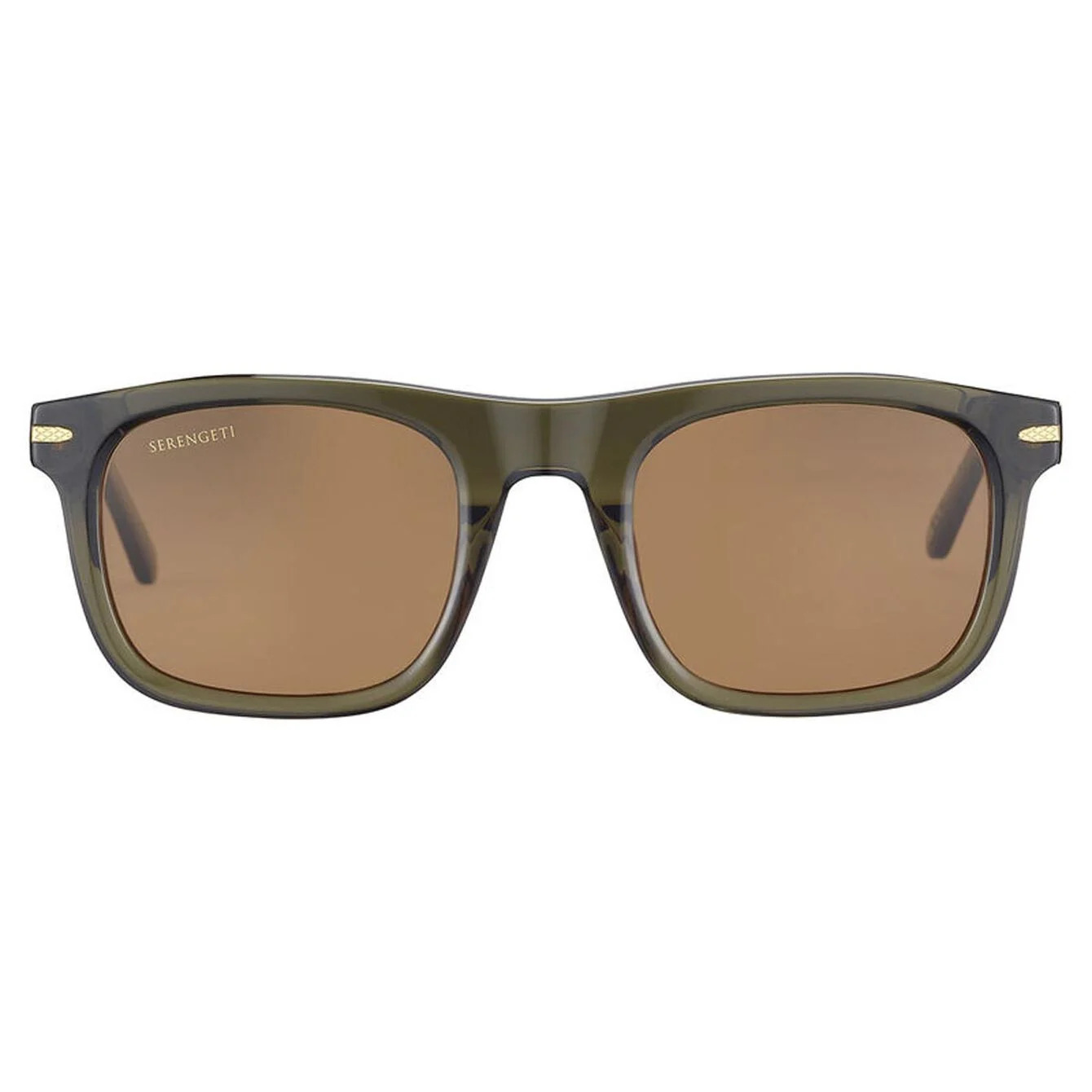 Serengeti Charlton Ss576004 Shiny Crystal Dark Green Drivers Polarised Lenses