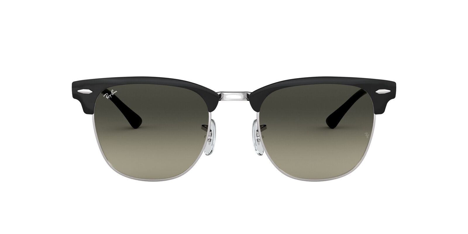 ray ban clubmaster black and silver