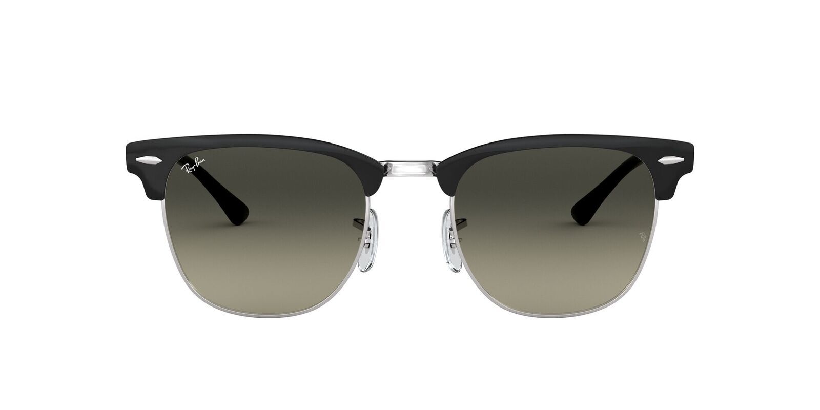 ray ban black silver