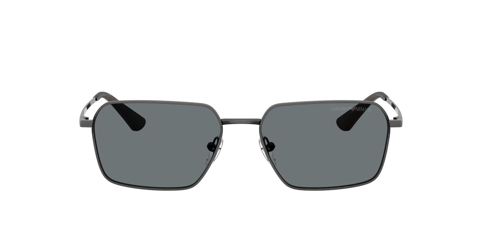 Emporio Armani EA2178 344480-54 Matte Anticate Silver / Dark Blue Lenses