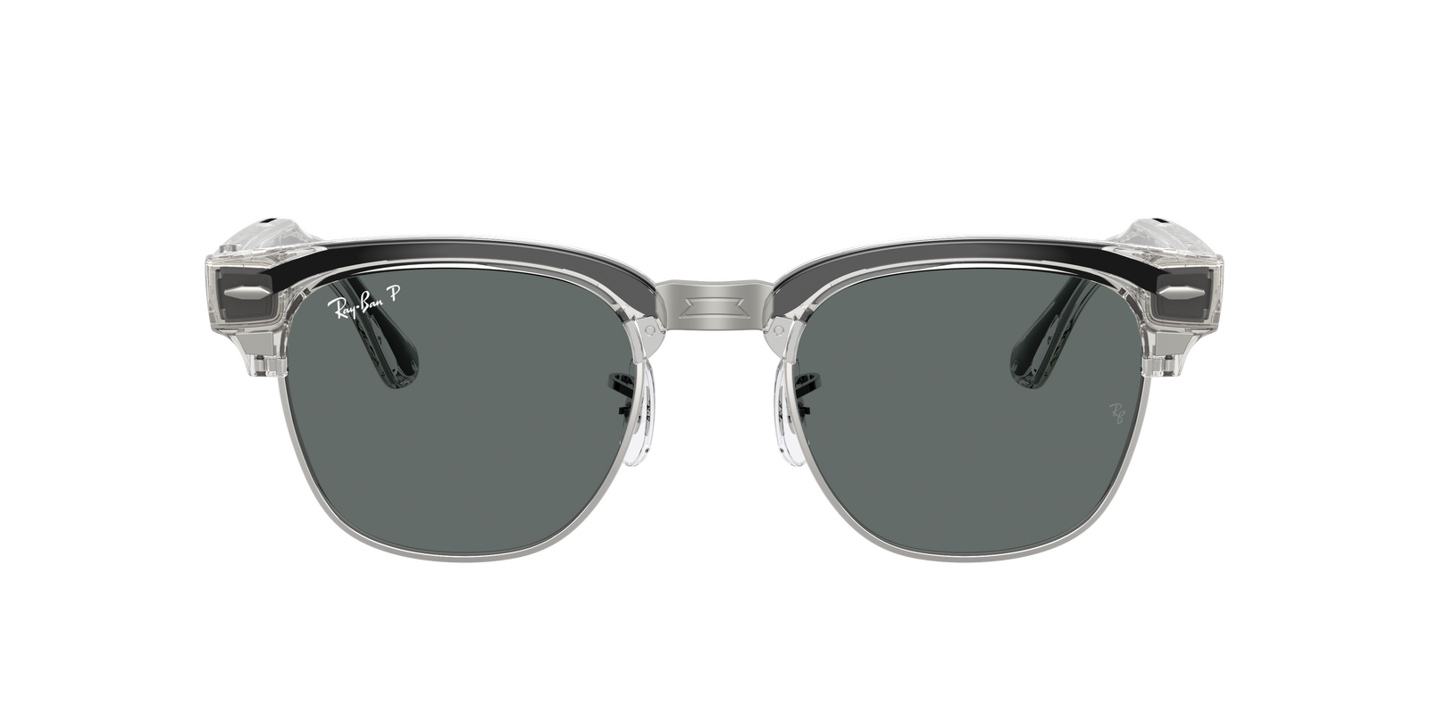 Ray-Ban x Meta Audio (Gen 3) Clubmaster RW7004 693081-51 Transparent Iron Grey / Grey Polarised Lenses