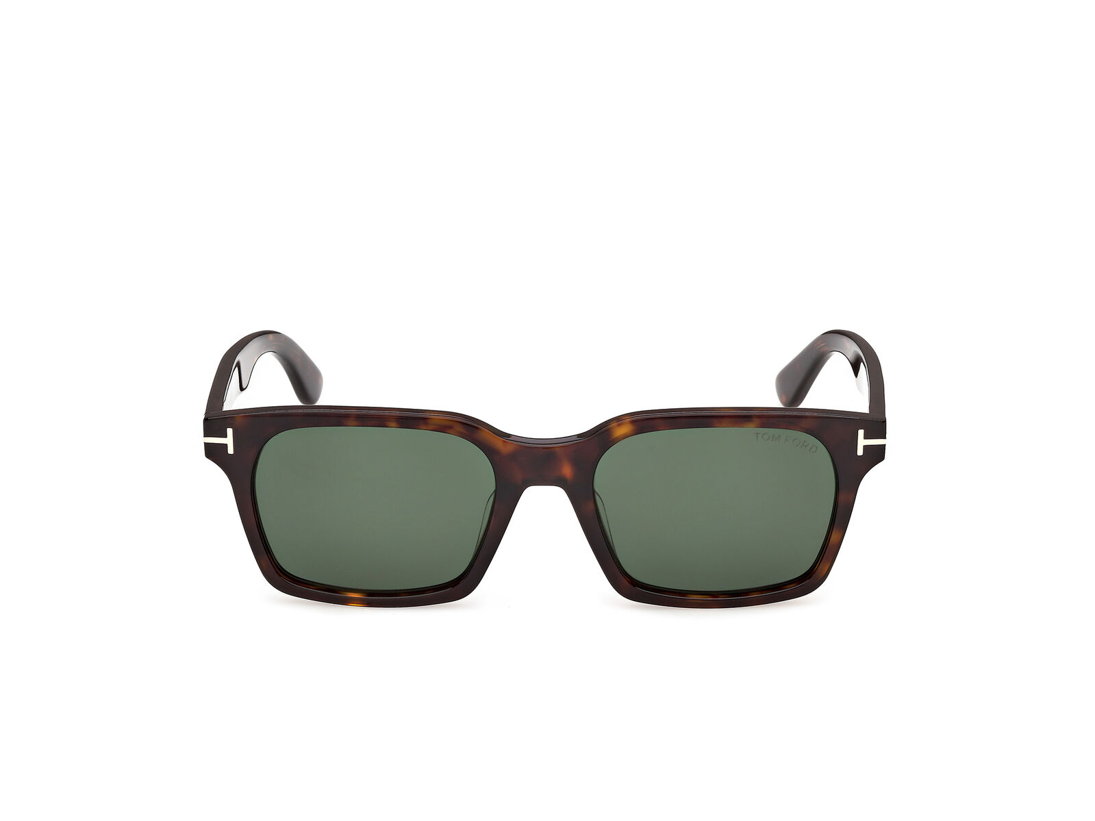 Tom Ford Hayden-02 FT1403-F 52N Dark Havana / Green Lenses