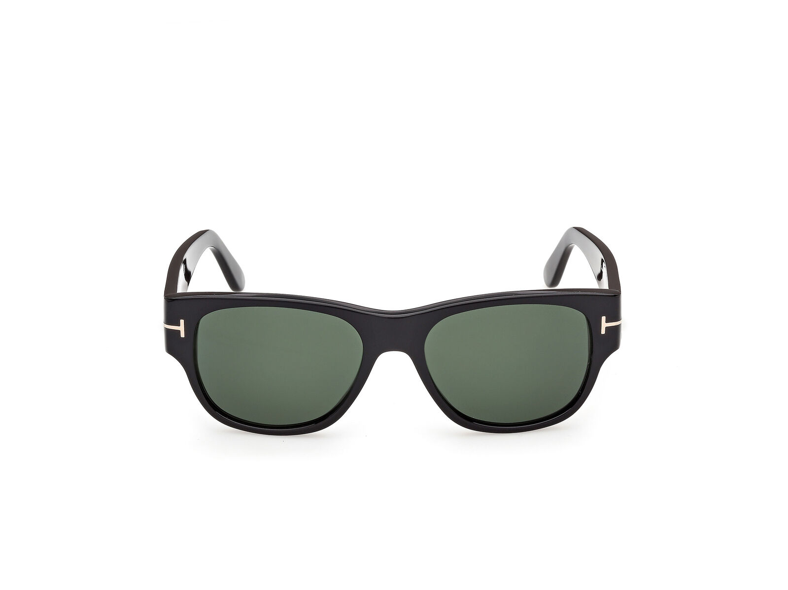 Tom Ford Cassius-02 FT1405 01N Shiny Black / Green Lenses