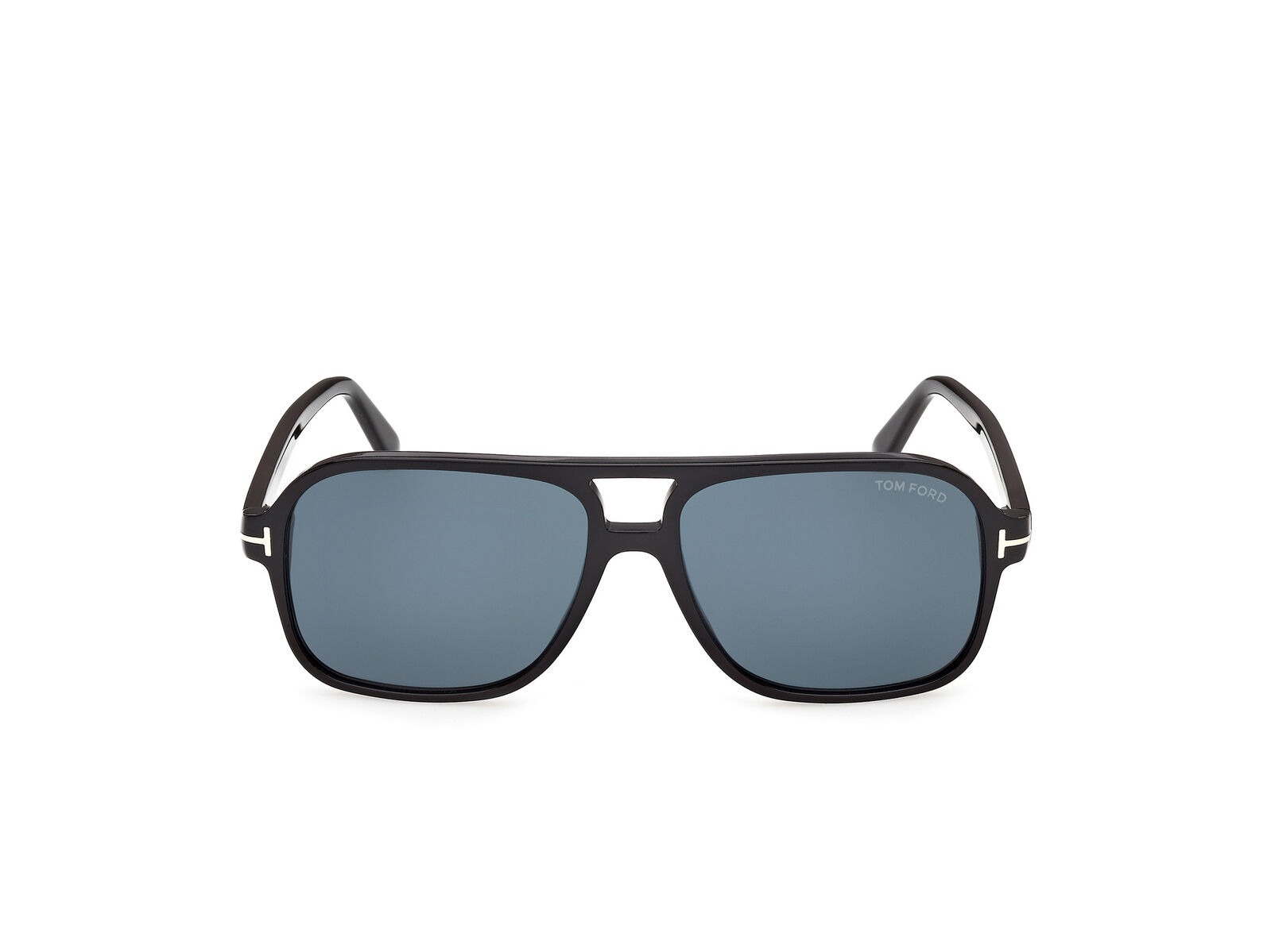Tom Ford Madison-02 FT1406 01V Shiny Black / Blue Lenses