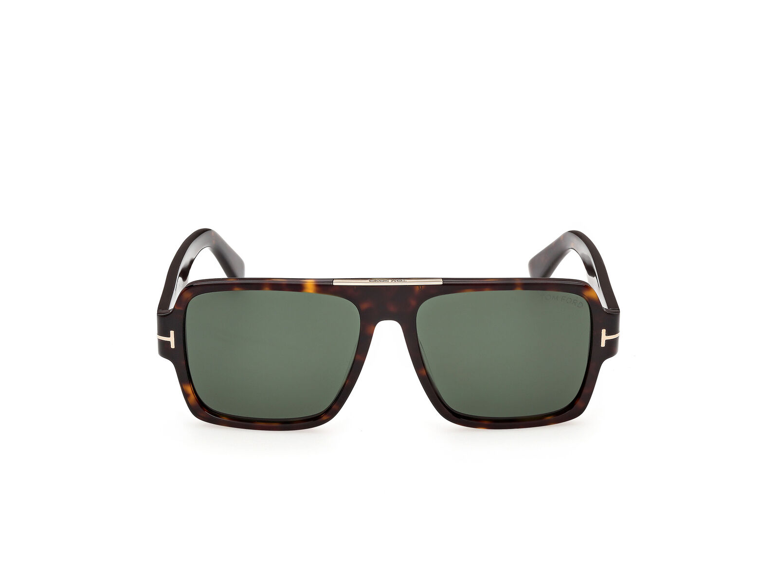 Tom Ford Sean-02 FT1408 52N Dark Havana / Green Lenses