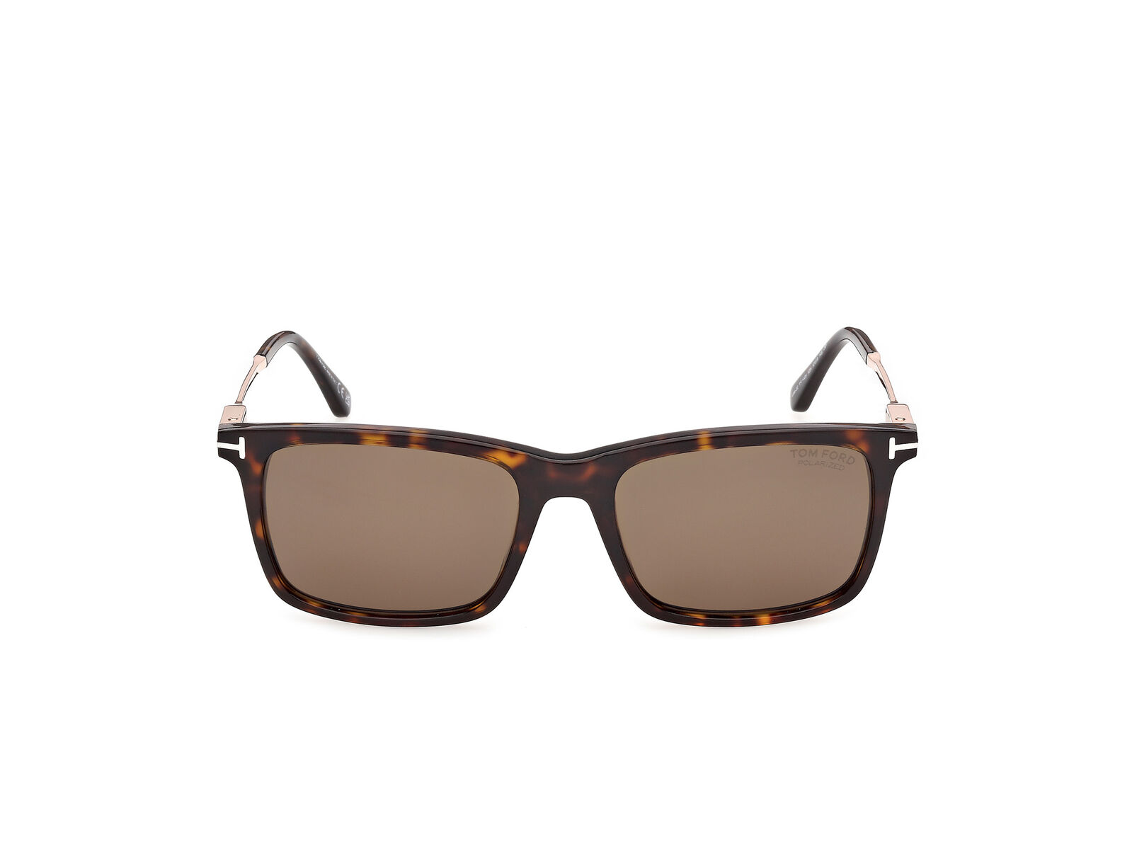 Tom Ford Lee-02 FT1409 52H Dark Havana / Brown Polarised Lenses