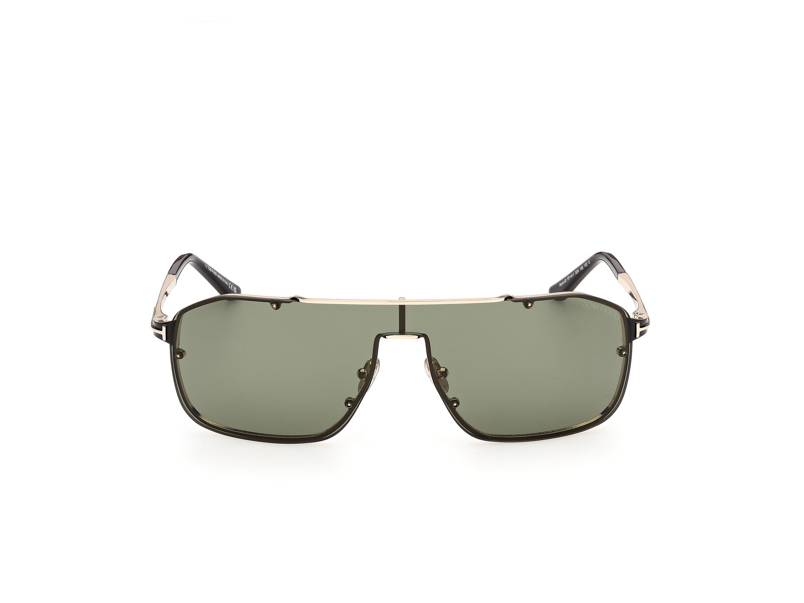 Tom Ford Rock-02 FT1411 32N Gold / Green Lenses