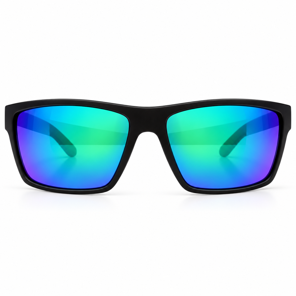 Urban Zoo Hoodlum C18 Matte Black w Crystal Green / Ice Blue Revo Lenses