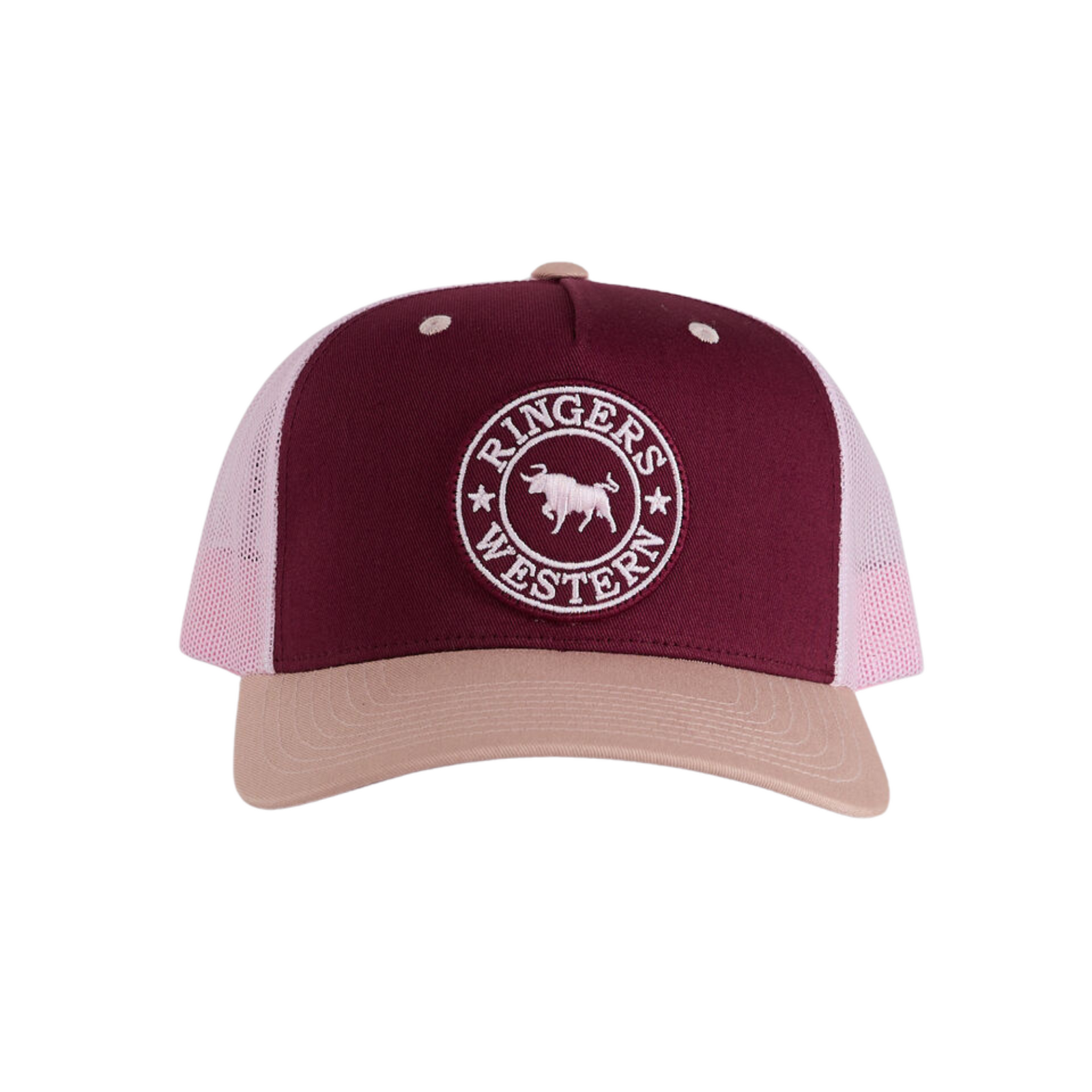 Ringers Western Signature Bull Trucker Cap Plum/Dusty Pink OSFM