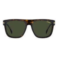 Carrera 340/S QUM QT 57 Dark Havana Gold / Green Lenses