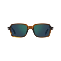 David Beckham DB 1179/S EX4 MT 51 Brown Horn / Green Mirror Lenses