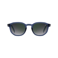 David Beckham DB 1007/S FLL NU 49 Matte Blue / Grey Gradient Green Mirror Lenses