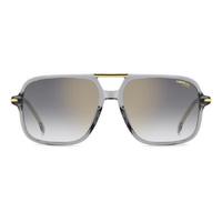 Carrera 350/S KB7 FQ 58 Grey / Grey Gradient w Gold Mirror Lenses