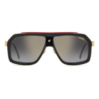 Carrera CA 1053/S/TI OIT FQ 60 Black Red / Grey Gradient w Gold Mirror Lenses