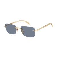 David Beckham DB 1195/S IDA QZ 57 Gold Beige Horn / Azure Photochromic Lenses