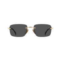 David Beckham DB 1195/S RHL IR 57 Gold Black / Grey Lenses
