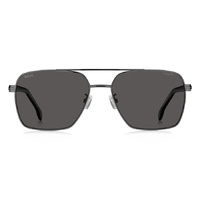 Hugo Boss BOSS 1846/G/S V81 M9 58 Dark Ruthenium Black / Grey Polarised Lenses