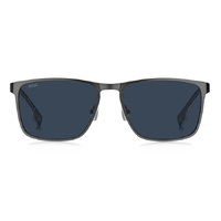 Hugo Boss BOSS 1826/S R80 KU 56 Matte Dark Ruthenium / Blue Avio Lenses