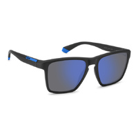 Polaroid PLD 2167/S 0VK 5X 56 Matte Black Blue / Blue Mirror Polarised Lenses