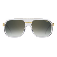 Carrera 1077/S REJ D6 60 Crystal Gold / Green Gradient w Mirror Lenses
