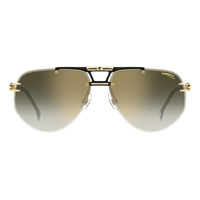 Carrera 1087/S I46 D6 63 Matte Black Gold / Green Gradient w Mirror Lenses