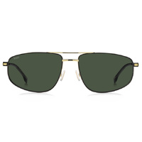 Hugo Boss BOSS 1887/S I46 QT 60 Matte Black Gold / Green Lenses