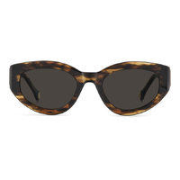 Carolina Herrera HER 0370/S EX4 IR 52 Brown Horn / Grey Lenses
