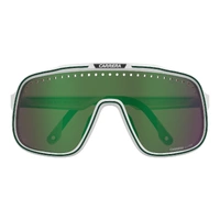 Carrera C Sport 02/PAT 6HT X8 99 Matte White / High Contrast Green Mirror Lenses