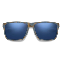 Smith Riptide/S U1F 4J 61 Matte Flint Tarmac Tortoise / Dark Blue Mirror Chromapop Polarised Lenses