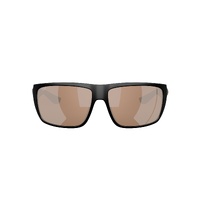 Costa Del Mar Fly Line 6S9129 912904-64 Matte Black / Copper Silver Mirror Polarised Lenses