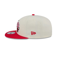 New Era Chicago Bulls 9Fifty Two Tone Script Beige/Red OSFM