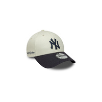 New Era New York Yankees 9Forty Side Script Ivory/Navy OSFM