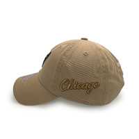 Mitchell & Ness Chicago Bulls Dad Hat Team Logo Khaki OSFM