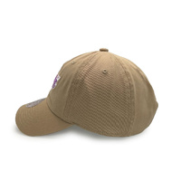 Mitchell & Ness Los Angeles Lakers Dad Hat Team Logo Khaki OSFM