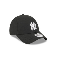 New Era New York Yankees 9Forty Liquid Metal Logo Black OSFM