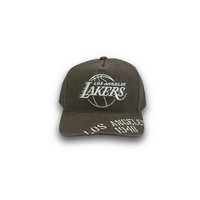 Mitchell & Ness Los Angeles Lakers Pro Pinch Stencil Pro Washed Chocolate OSFM
