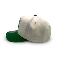 Mitchell & Ness Boston Celtics Pro Pinch Tilted White Cream/Green OSFM