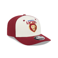 New Era Brisbane Lions 9Seventy SS NRL26 Two-Tone Contrast Chrome/Maroon OSFM