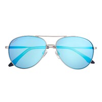 O'Neill ONS Pohnpei 2.0 002P Matte Silver / Vivid Blue Mirror Polarised Lenses