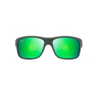 Maui Jim Southern Cross GM815-54CM Soft Matte Khaki Brown and Black / MauiGreen Polarised Lenses