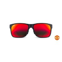 Maui Jim Red Sands Manchester United Asian Fit RM432N-35UTD Matte Black / Hawaii Lava Polarised Lenses