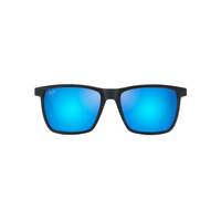 Maui Jim One Way B875-03 Dark Navy Stripe / Blue Hawaii Polarised Lenses