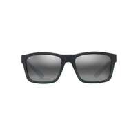 Maui Jim The Flats 897-02 Black w Teal Stripes / Neutral Grey Polarised Lenses