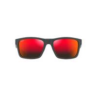 Maui Jim The Flats RM897-04 Dark Grey w Brick Red Interior / Hawaii Lava Polarised Lenses